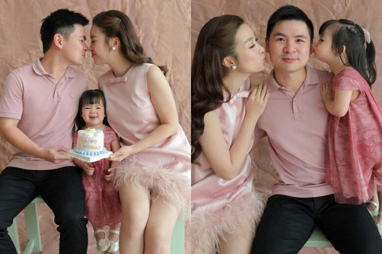 Vợ chồng Đỗ Mỹ Linh đón con gái đầu lòng vào năm 2023.