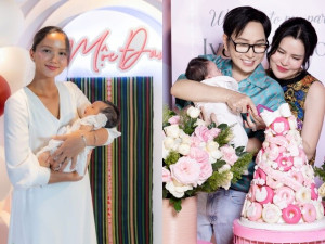 Sao công bố tên thật của con dịp đầy tháng: H’Hen Niê cho ái nữ theo họ Ê Đê, NSƯT Vũ Luân đặt tên 4 chữ