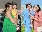 Giải trí - Con gái Kha Ly hơn 1 tuổi đã học bài cực thông minh, đã quen ở cùng bà ngoại lúc bố mẹ công tác ở trời Tây