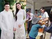 Giải trí - Sao Việt 24h: Đỗ Thị Hà giản dị cùng chồng thiếu gia Viết Vương trao 5 tỷ và 40 tấn gạo hỗ trợ người dân vùng lũ