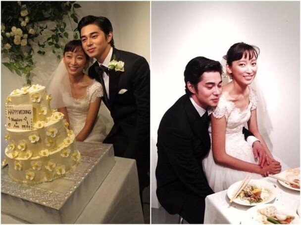 Vợ của Masahiro cũng là minh tinh nổi tiếng.