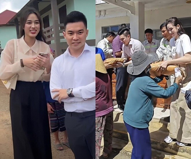 Hoa hậu Đỗ Thị Hà cùng chồng có những chuyến đi thiện nguyện đầy ý nghĩa.