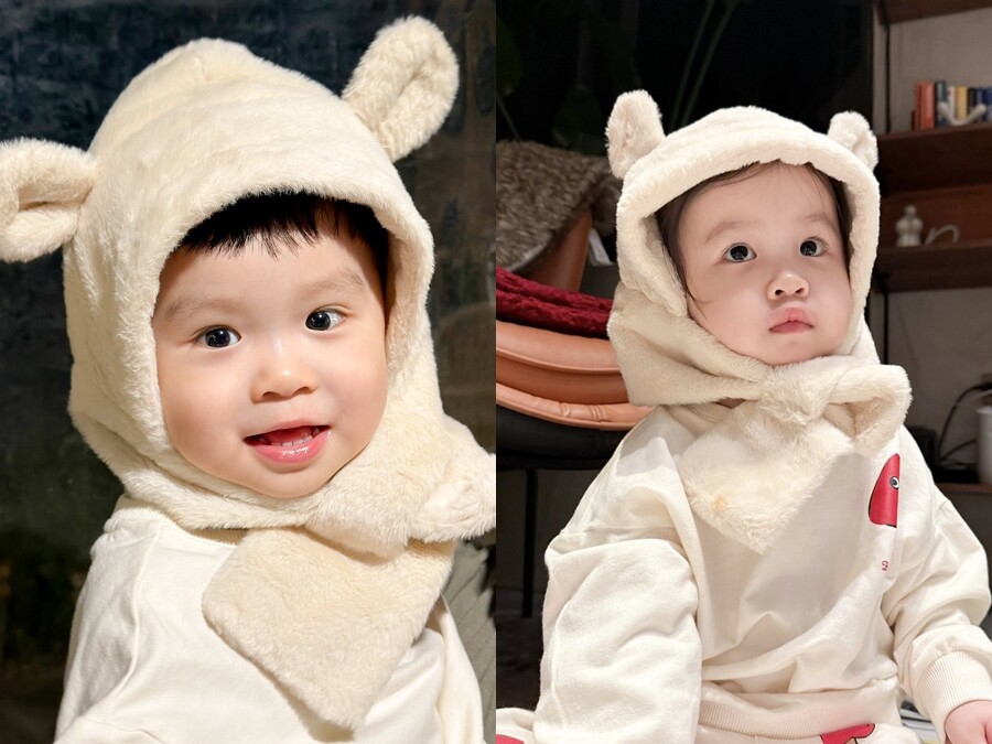 Cặp sinh đôi nhà Sam sở hữu ngoại hình đáng yêu như búp bê. 