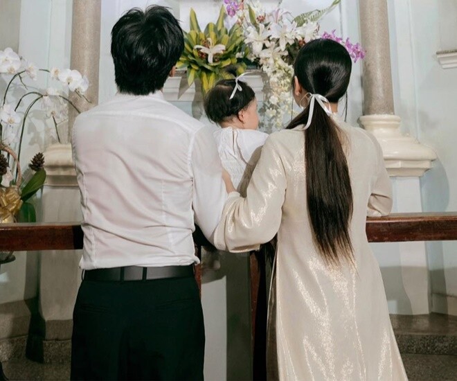 Gin Tuấn Kiệt - Puka hiếm hoi khoe hình ảnh rõ nét của con gái.