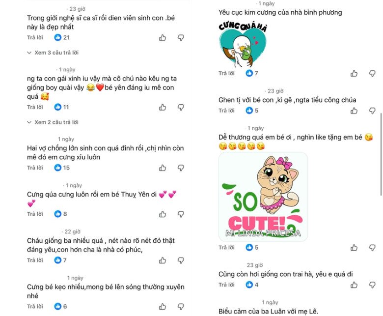 Khán giả dành lời khen có cánh cho vẻ ngoài đáng yêu, lanh lợi của cô bé Thuỵ Yên .