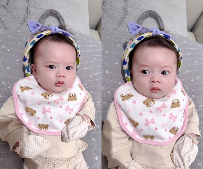 Vẻ đáng yêu của con gái Phương Lê - Vũ Luân khiến dân tình khó lòng rời mắt.