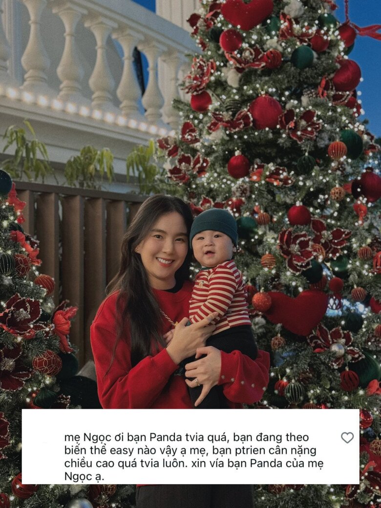 Nhiều mẹ bỉm vào xin vía để có em bé phát triển tốt như Panda.