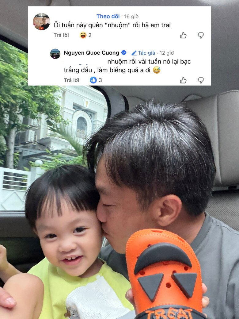 Cường Đô La tiết lộ cứ vài tuần là tóc lại bạc trắng đầu nếu quên không nhuộm lại.