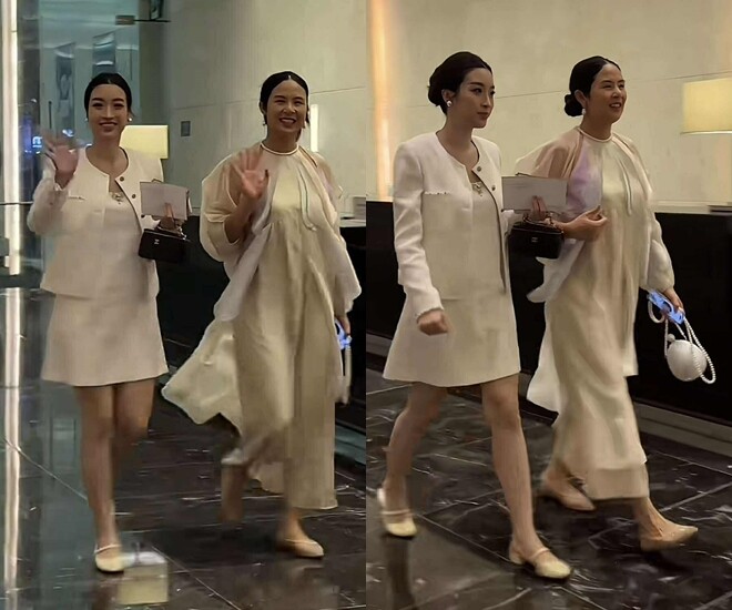 Đỗ Mỹ Linh khiến nhiều người đặt nghi vấn mang thai lần 2 (Ảnh: Đi soi sao đi)