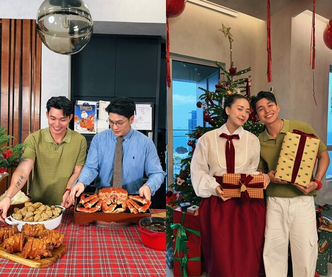 Jun Phạm hào hứng tham gia tiệc Noel nhà Ngô Thanh Vân.