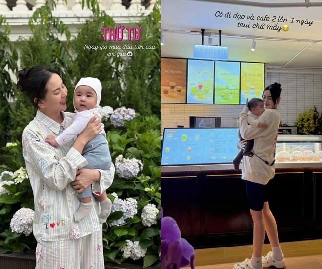 MC Mai Ngọc ăn mặc giản dị, cùng con trai tận hưởng cuộc sống nhẹ nhàng, an yên trong “lâu đài” nhà chồng tại Bắc Ninh.