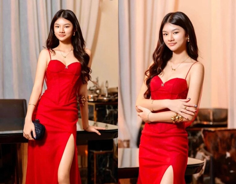 Bảo Tiên sở hữu đôi chân dài được thừa hưởng từ mẹ.