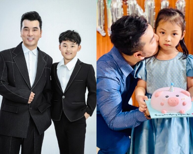 Ưng Hoàng Phúc rất cưng chiều, yêu thương các con.