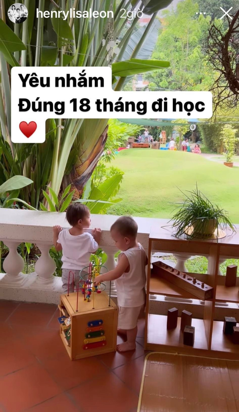 Hồ Ngọc Hà chia sẻ về chuyện cho 2 con đi học.