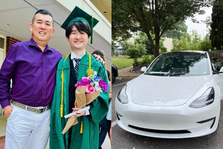 Nhật Cường nhờ bạn bè giúp đỡ để mua xe cho con.