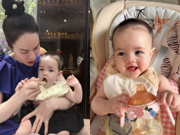Sao Việt 24h: Nhật Kim Anh mukbang cùng con gái 10 tháng tuổi, tốc độ ăn của nhóc tì lai khiến mẹ đút không kịp thở