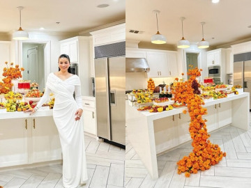 Sao Việt 24h: Phạm Hương đăng bàn tiệc Lễ Tạ ơn rực rỡ trong biệt thự 1000m2 tại Mỹ, khoe cuộc sống viên mãn ở trời Tây