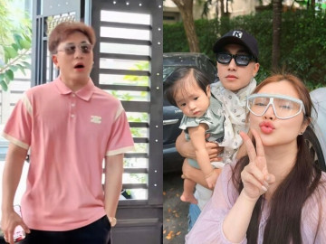 Châu Khải Phong nhất quyết mặc màu hồng đi đón ái nữ tan học, từ ngày công khai với Thanh Trúc liền lộ "bản chất"