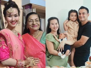 Mẹ chồng Ấn Độ của Võ Hạ Trâm báo hiệu sắp có người cháu thứ 3, nữ ca sĩ mơ thấy một bé trai mặt thuần Việt
