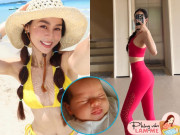 Yêu con - Cô giáo yoga nổi tiếng của Hồ Ngọc Hà sinh con 2 quốc tịch, chồng chi 100 triệu chăm vợ đẻ phòng vip