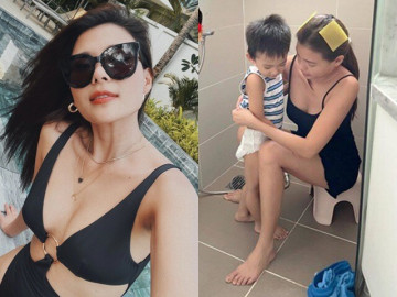 Thúy Diễm sau sinh con ở Mỹ không dám ra đường, giờ U40 khiến Lương Thế Thành và "chồng màn ảnh" kém 10 tuổi khen nức nở