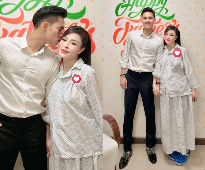 Sắc vóc rạng rỡ của mẹ ba con sau khi bước xuống bàn đẻ.