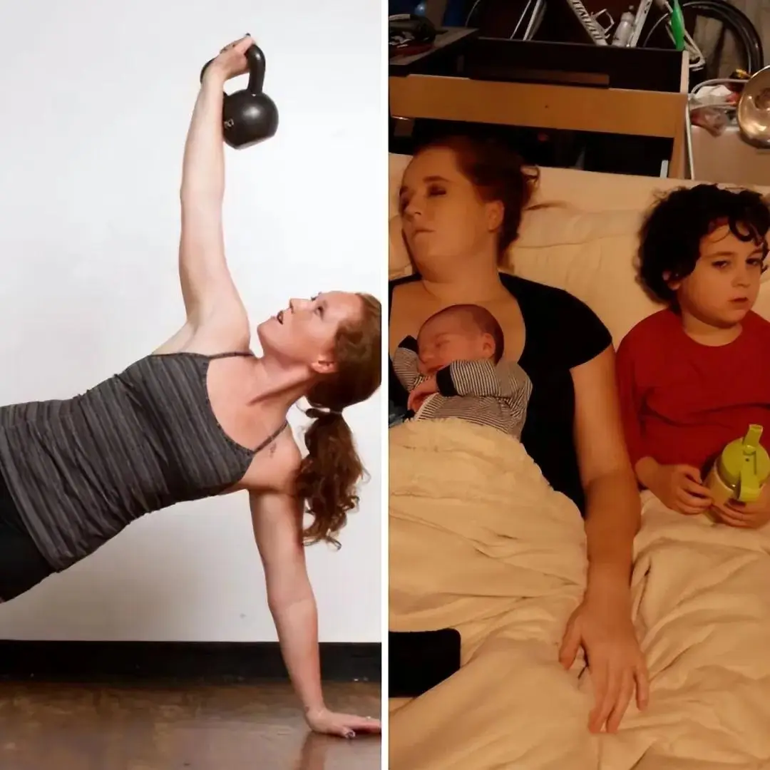 25. Trước nâng tạ, giờ nâng con: “Đây là bài tập nặng và ý nghĩa nhất tôi từng làm”, cô nói.