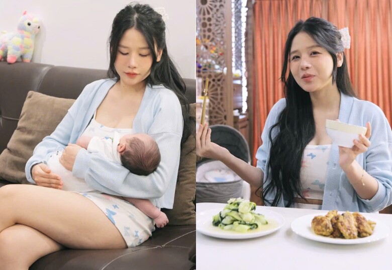 Mẹ bỉm ít son phấn vẫn xinh lung linh dưới ống kính ông xã.