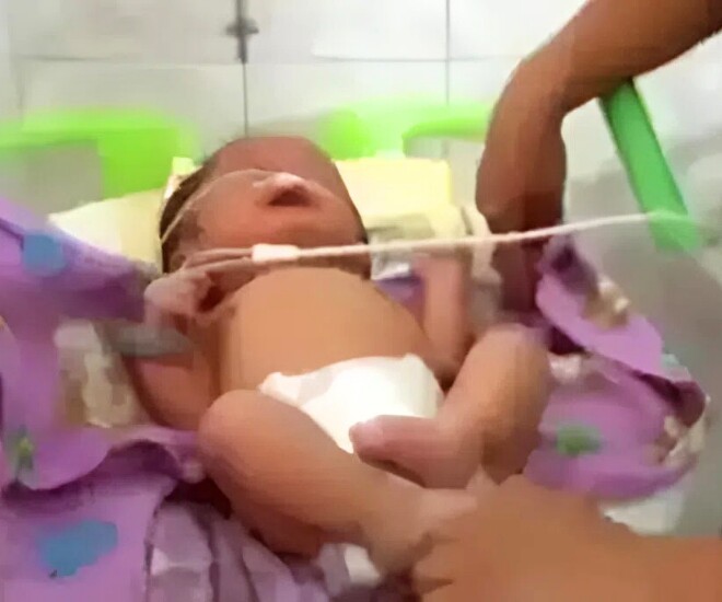 Em bé sinh ra không có mũi khiến mẹ khóc nghẹn ân hận.