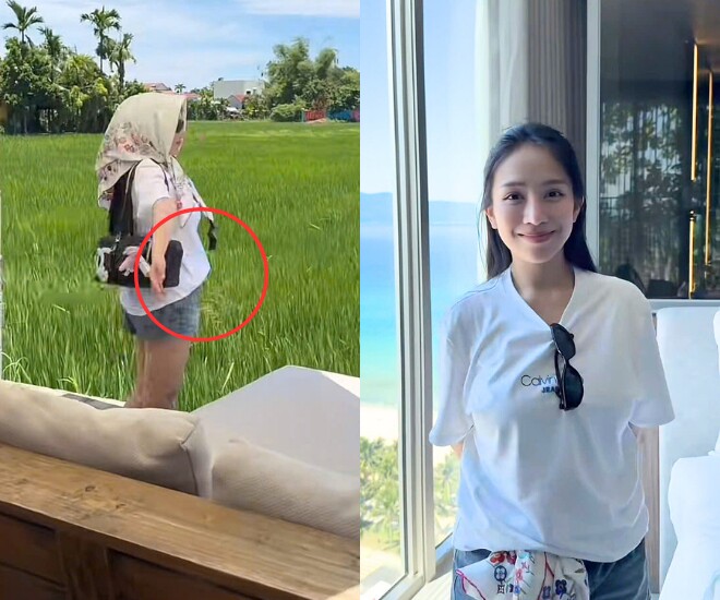 Con gái Minh Nhựa để lộ vòng 2 khác lạ trong vlog mới.