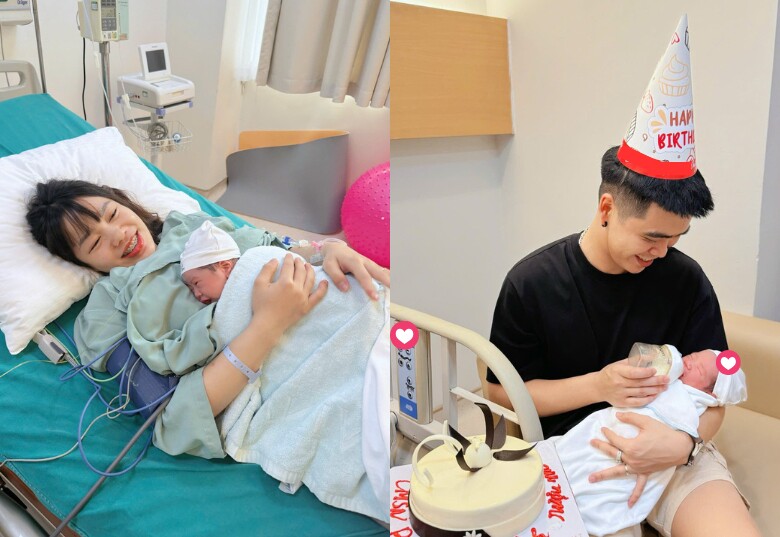 Anh Sơn đón bé út chào đời hồi 23/9 - đúng dịp sinh nhật của mình.