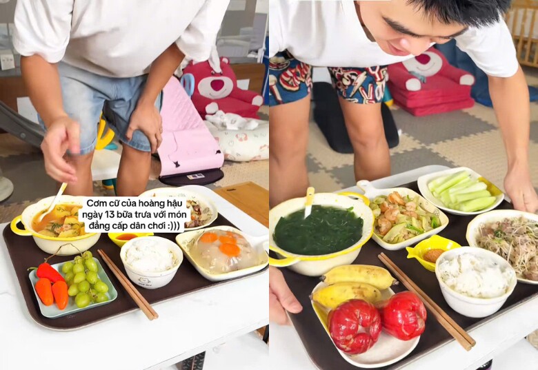 Các bữa cơm cữ không chỉ ngon mà còn đẹp mắt được chia sẻ trước đó.