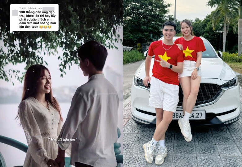 Vợ nhận ý kiến tiêu cực, anh Sơn liền lên tiếng bảo vệ.