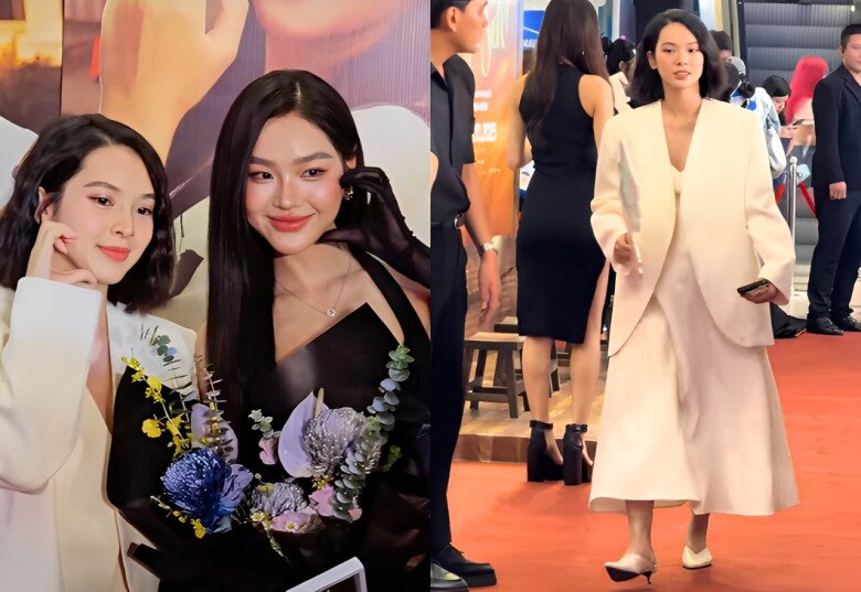 Mẹ hai con Quỳnh Lương diện đồ kín đáo, đọ sắc ngọc nữ VTV Cù Thị Trà.