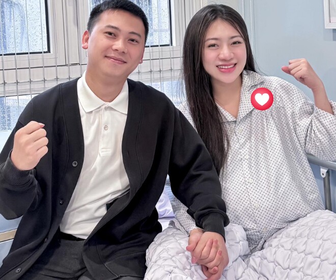 Hot girl 10X Phú Thọ thông báo hạ sinh con đầu lòng, visual đi đẻ xinh chấn động, amp;#34;rắn conamp;#34; mới chào đời đã được tặng vàng - 1