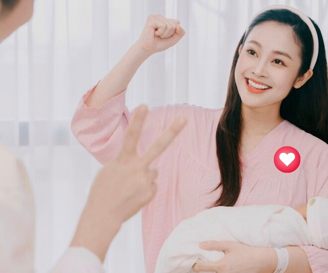 Nhan sắc cực phẩm của nữ MC sau khi vượt cạn.