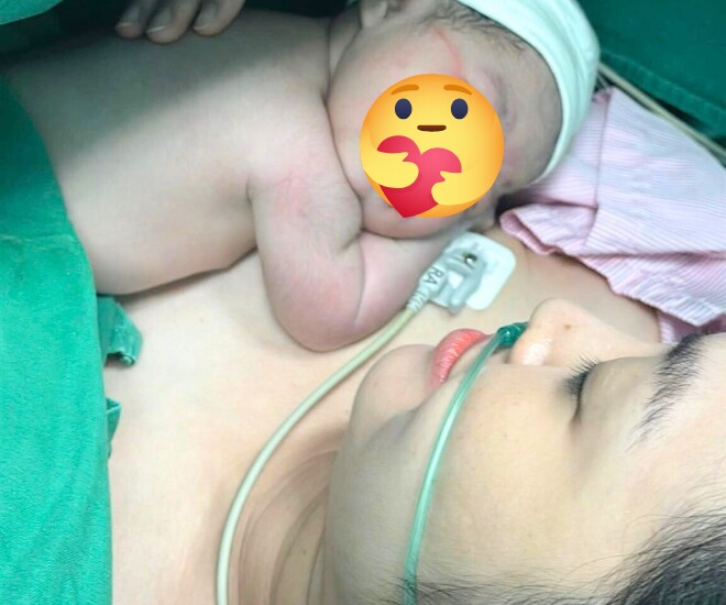 MC Thùy Linh sinh con đầu lòng ở tuổi 38 với chồng kém 5 tuổi.