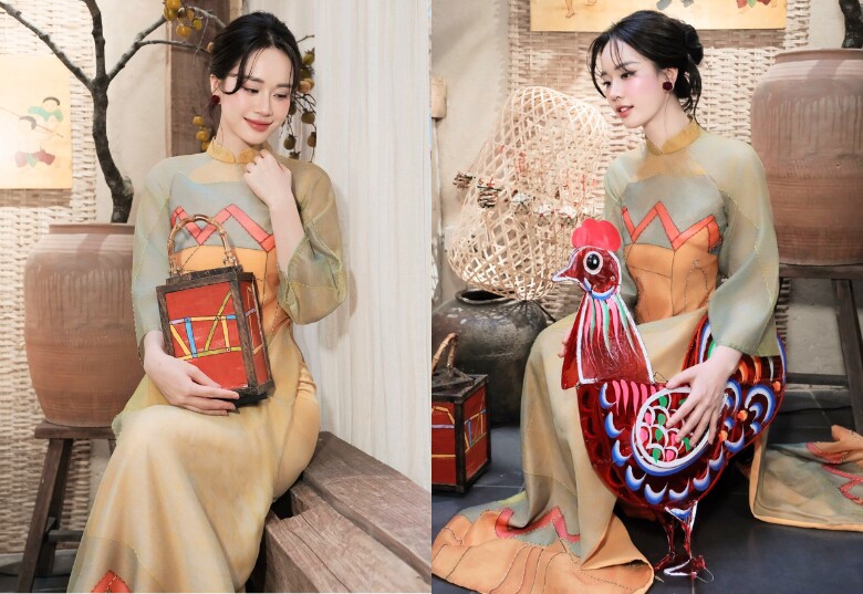 Mẹ hai con trong bộ ảnh đón Trung thu với vóc dáng như chưa từng sinh nở.