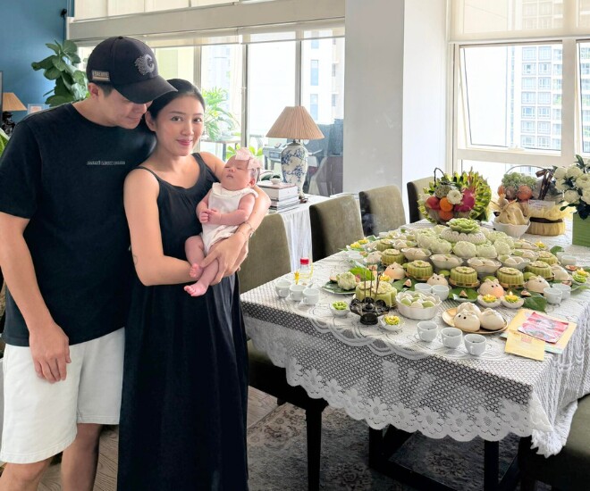 MC Yumi Dương làm tiệc đầy tháng chocon gái thứ hai cách đây không lâu.