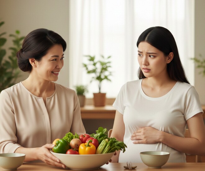 Mẹ chồng chăm tôi rất kỹ khi mang bầu, nhưng càng được chăm tôi càng thấy sợ - 1