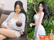Bà bầu - Từng nổi danh với visual như tỷ tỷ xứ Trung, vợ nam thần VTV đẻ xong đẹp "mòn con mắt"