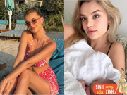 Bà bầu - Hoa hậu đẹp nhất thế giới diện đồ tắm 2 mảnh khoe dáng nóng bỏng sau 2 tháng sinh con, làm nức lòng fan Việt