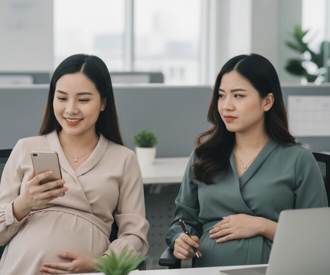 Tôi và em đồng nghiệp mình ghét có bầu cùng lúc, ngày bố hai đứa bé gặp nhau tôi phát hoảng - 1