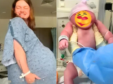 4,4 triệu người phát sốt vì em bé khổng lồ chào đời, sản phụ tiết lộ điều đặc biệt