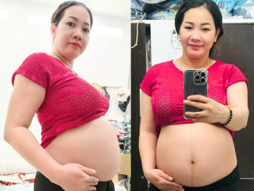 Vợ Cao Minh Đạt khoe bụng bầu vượt mặt ở tuổi U50, bạn gái Á hậu của doanh nhân Bửu Long để lại bình luận thích thú