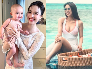 MC trẻ xinh nhất VTV chi 1 tháng lương trùng tu nhan sắc sau sinh, khoe con gái nuôi lai Tây cực phẩm