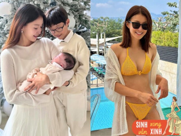 Bà bầu - Lấy tinh trùng chồng cũ đi thụ tinh, "chị đẹp" khoe dáng nuột dù mới đẻ 1 tháng, cậu cả học trường quốc tế ra dáng anh 2