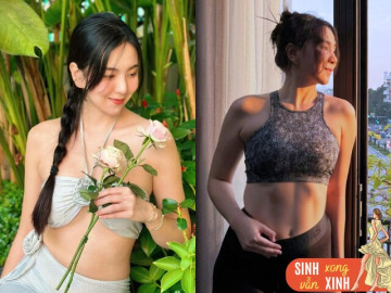 Bà bầu - Mai Ngọc khoe "tin vui" sau 8 tháng sinh quý tử, qua sinh nở da mượt dáng xinh xứng danh MC đẹp nhất VTV