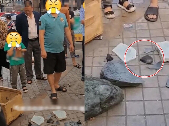 Con làm vỡ viên đá 3 tỷ đồng, câu nói của người bố khiến ai cũng gật gù, chủ cửa hàng câm nín