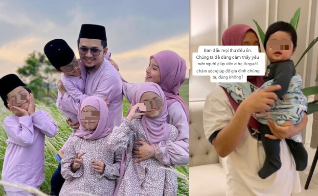 Irine có 5 con và thuê người giúp việc gia đình.